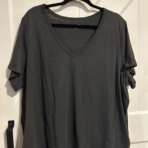 Old Navy Charcoal V-Neck Tee